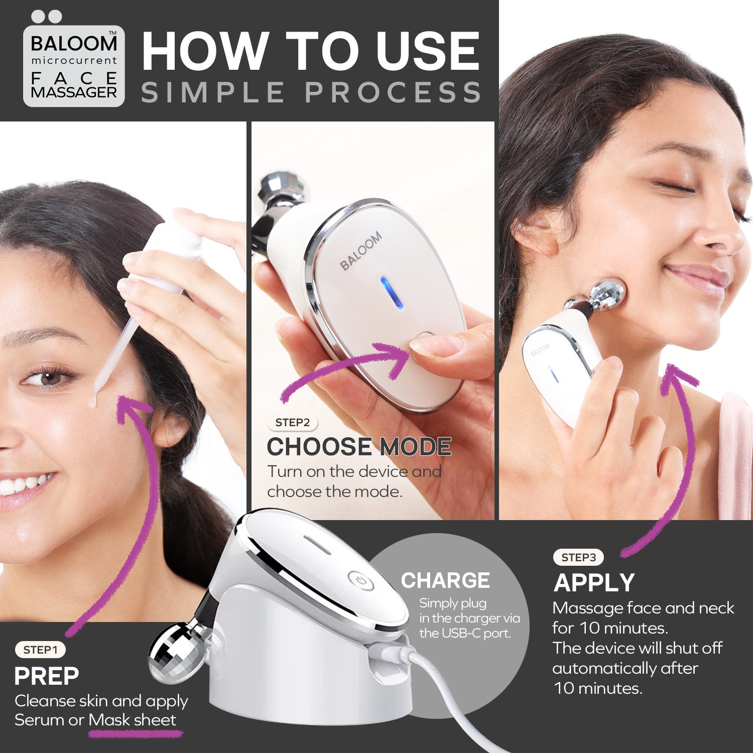microcurrent face massager